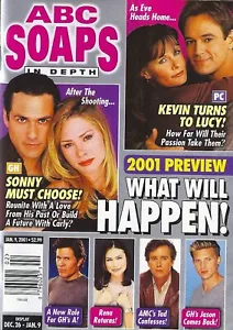 ABC SOAPS IN DEPTH January 9 2001 Maurice Benard Sarah Brown Jon Lindstrom - Picture 1 of 2