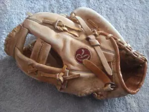 VTG RAWLINGS "RICKEY HENDERSON" RBG88 9.5" RH DEEP-WELL POCKET BASEBALL GLOVE - Picture 1 of 4