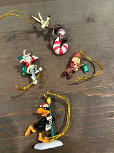 Vintage 5 Looney Tune Mini Ornaments - Imagen 1 de 2
