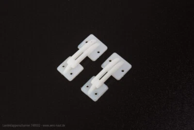 Landeklappen Scharniere aus Kunststoff 90° Grad  klappbar - Größe frei wählbar: - Bild 1 von 2