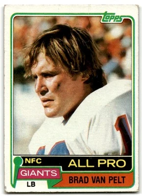 1981 Topps #270 Brad Van Pelt New York Giants - Image 1 of 2
