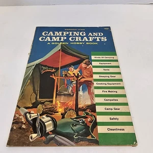 VTG 1959 1964 Edition A Golden Hobby Book Camping and Camp Crafts Gordon Lynn - Picture 1 of 14