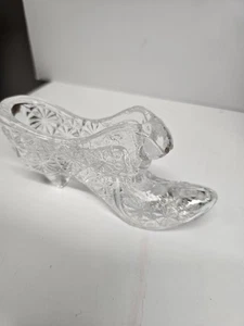 Schöne Vintage Klarglas Viktorianische Schuh Statue Dekor Figur - Bild 1 von 2