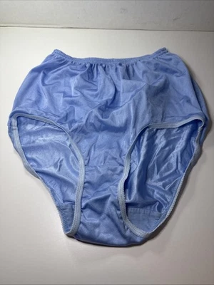 Vintage Blair Silky Granny Panty Size 7 Blue B2Y111 RN81700 100% Nylon Underwear - Image 1 of 4
