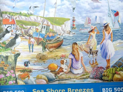 Guaranteed Complete HOP Big 500 Piece Jigsaw "Sea Shore Breezes" 48.3 x 68.6 cm - Image 1 of 4