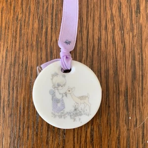Precious Moments Bookmark Vintage 1989 Porcelain Ribbon With Pendant Charm Tag - Picture 1 of 5