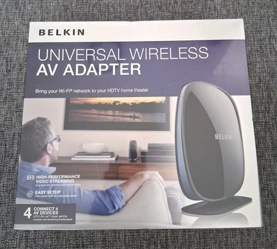 Belkin Universal Wireless AV Adapter New Sealed - Image 1 of 4