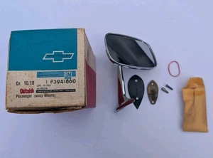 1968 1969 1970 1971 1974 Chevrolet Corvette Nos Passenger Side Rear View Mirror - Picture 1 of 7