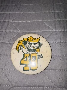 Round Vintage 49ers Pin 3.5” - Picture 1 of 2