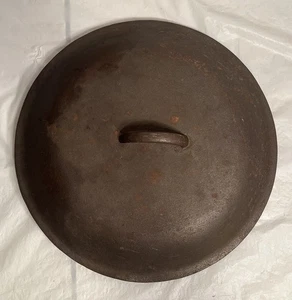 "Tapa de hierro fundido con hoyuelos de 12"" tapa 10 S sin marca" - Imagen 1 de 11