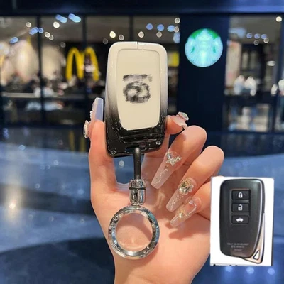 Zinc Alloy Key Fob Case Cover for Lexus RX LX570 ES IS200 GS NX300h GS - Image 1 of 4