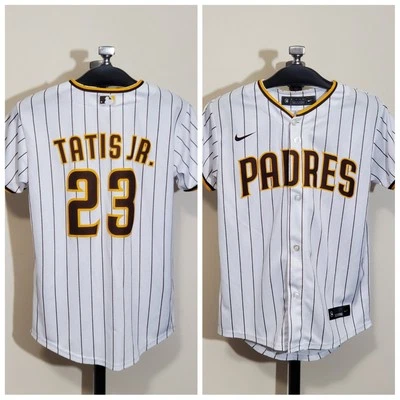 Nike Engineered  MLB ⚾️  SD San Diego Padres #23 Tatis Jr Jersey YOUTH M 10/12 - Image 1 of 4