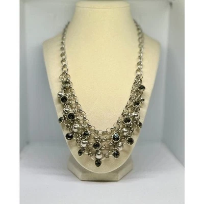 Collar Boho de cuentas de cota de malla de Nueva York 17-19" Foto 1 de 3