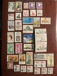 U.S. Various 1981 YEAR, 34 Stamps, 1 Block Of 3 & 1 Block Of 2, See Photos - Picture 1 of 10