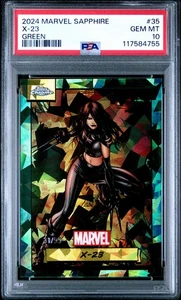 2024 Topps Marvel Cromo Zafiro #35 X-23 Verde/99 PSA 10 - Imagen 1 de 3