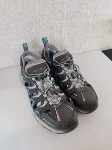 Scarpe da donna Eddie Bauer Stine Anfib acqua grigio blu 6000-793 corda elastica 8 - Foto 1 di 11