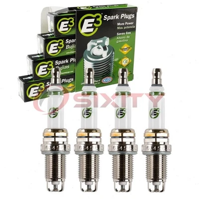 4 pc E3 Spark Plugs for 2007-2008 Kia Rondo 2.4L L4 Ignition Wire Secondary  kz - Image 1 of 4