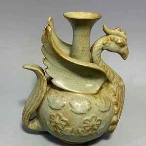 Song Guan Kiln Ru Kiln Wind Shaped Holding Pot Ornament - Picture 1 of 9