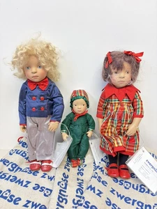 ZWERGNASE SYLVIA NATTERER LIM ED 2004 CHRISTMAS COLLECTION SET NORA CYRIL SERAFIN - Bild 1 von 15