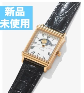 Orologio da polso Running NOAH x TIMEX Collabo Sole e Luna Oro Nero Pelle F/S Nuovo - Foto 1 di 4