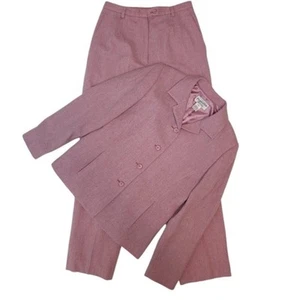 Vintage Cochet Suit Pendleton Blazer & Trousers Pink Wool Suit Size 6 Academia - Bild 1 von 1