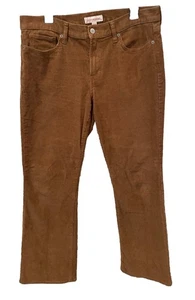 Lucky Brand Cordhose Damen 12/31 braun süß mittelhoher Bund Bootcut Hippie neu ohne Etikett - Bild 1 von 11