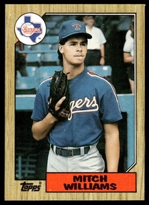 1987 Topps Mitch Williams Rookie Texas Rangers #291 - Picture 1 of 2