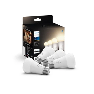 Philips Hue Smart 60W A19 LED Bulb - Soft Warm White Light - 4 Pack - 800LM - - Image 1 of 4