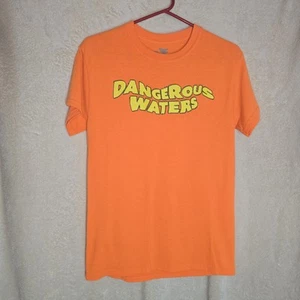 Bite This Rave At Your Own Risk Dangerous Waters Safety Orange Size S - Picture 1 of 6