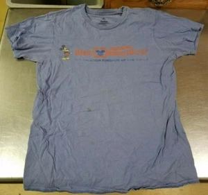 WALT DISNEY WORLD Florida 1971 Original Logo Reproduction T Shirt, Size S Blue - Picture 1 of 5