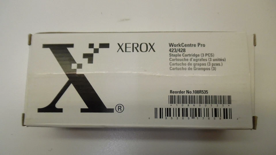 Original Xerox WorkCentre Pro 423/428 Staple Cartridge 108R535 - Opened Box READ - Image 1 of 3