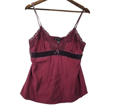 Top Babydoll Vintage Inc International Concepts Y2K Coquette Fairy Cami Mujer 12 Rojo Foto 1 de 4