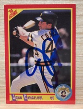 1990 Score #367 John Cangelosi Pittsburgh Pirates Signed Baseball Card