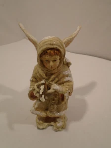 BETHANY LOWE HOME FOR THE HOLIDAYS Snow ANGEL W/BIRD FIGURINE VICTORIAN STYLE 7" - Picture 1 of 6