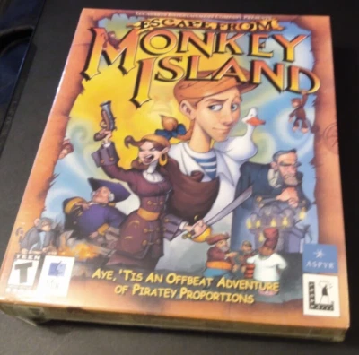 Escape From Monkey Island Big Box Mac OS CD-Rom VTG Computer Game Factory Sealed - Image 1 of 4