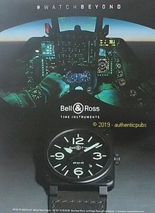 PUBLICITE BELL & ROSS MONTRE BR 30-92 NIGHTLUM AVION PILOTE DE 2018 FRENCH AD - Imagen 1 de 1