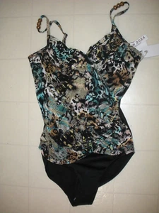 Traje de baño Magicsuit multicolor Posh Mosh Louise 1 pieza con aros talla 10 nuevo con etiquetas - Imagen 1 de 2