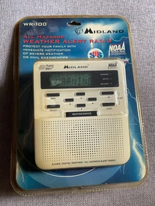 Midland Weather Radio All Hazards Alert NOAA Tornado Warning WR-100 TESTED - Picture 1 of 8