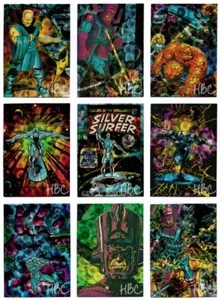 1992 SILVER SURFER PRISM SINGLES COMPLETE YOUR SET PICK YOUR CARD - Picture 1 of 51