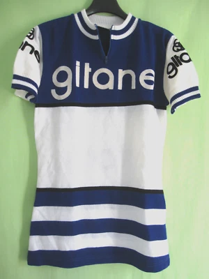 Maillot Cycliste vintage GITANE Cycles Acrylique Laine 70'S jersey - 2 / S - Photo 1/4