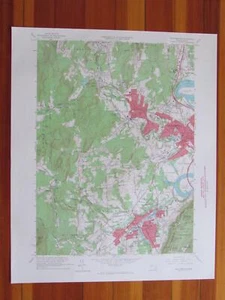 Easthampton Massachusetts 1967 Original Vintage USGS Topo Map - Picture 1 of 1