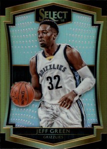 2015-16 Select Prizms Silver Grizzlies Basketball Card #184 Jeff Green PRE