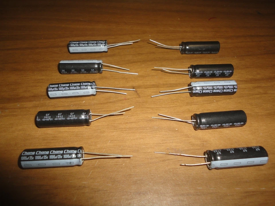 CHONG ELECTROLYTIC RADIAL CAPACITOR 105 DEGREE 1000MF35V (SET OF 10) - Image 1 of 1