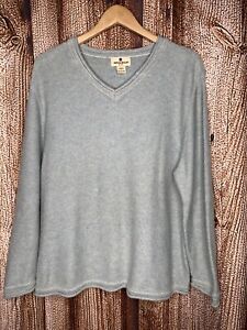 Woolrich Women's Sweater V-Neck Size Large Cotton & Lambs Wool Top