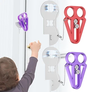 Portable Door Lock 2Pack, Hotel Home Metal Security Locker Travel for Additional - Picture 1 of 6