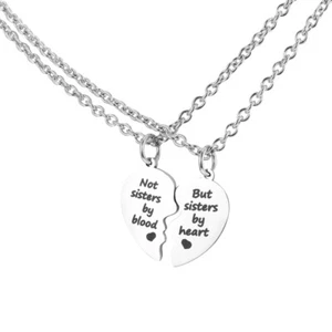 Collana Coppia Cuore Duro Idea Regalo Speciale Neonato - Foto 1 di 11