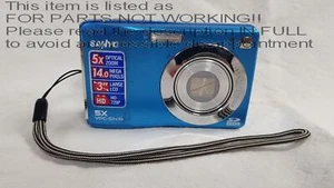 DAMAGED!! Sanyo vpc-s1415 14.0 MP Digital Camera ONLY (Blue) - Picture 1 of 9