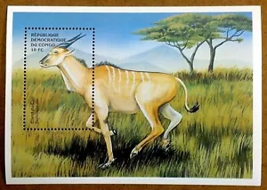 VINTAGE CLASSICS - Congo 2000 - Eland Antelope - Souvenir Sheet - MNH - Picture 1 of 1