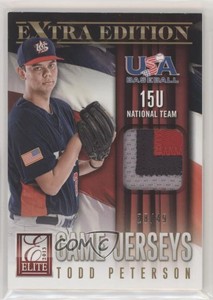 2013 Elite Extra Edition 15U National Team Game Jerseys Prime /49 Todd Peterson