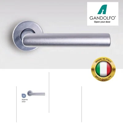 Coppia maniglie maniglia per porte interne modello STURA alluminio stile moderno - Immagine 1 di 2